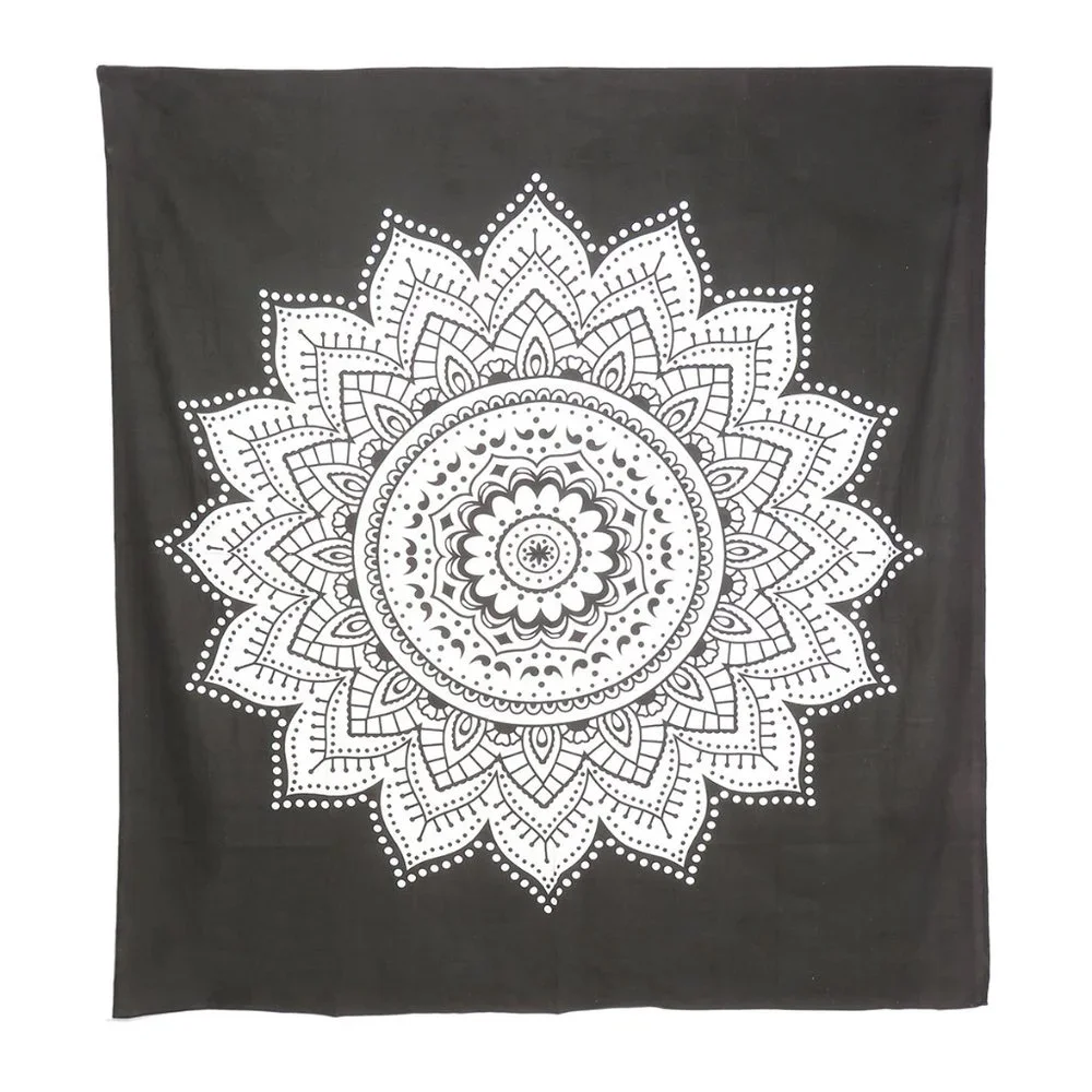 Oussum Cotton Queen Wall Tapestry Mandala Ceiling Décor Cover Bedding Tapestries